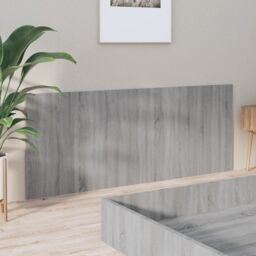 Berkfield Home Bed Headboard Grey Sonoma 200x1.5x80 cm Engineered Wood - thumbnail 4