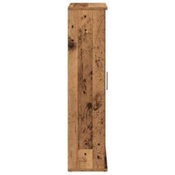 Berkfield Home Bathroom Cabinet with Roll Holder Old Wood 39x22x90 cm in Brown - Size: 39 x 22 x 90 cm - thumbnail 6