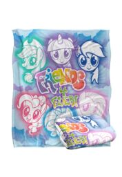 My Little Pony Friends 4 Ever Silky Touch Super Soft Throw Blanket 152 X 127 cm in White - thumbnail 2