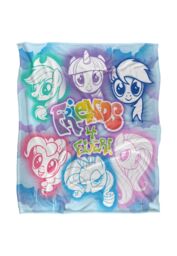 My Little Pony Friends 4 Ever Silky Touch Super Soft Throw Blanket 152 X 127 cm in White - thumbnail 1
