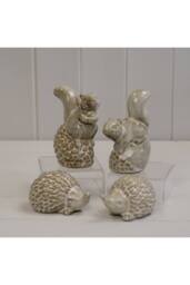 KDMD Beige Mottle Ceramic Hedgehog Decoration - thumbnail 3