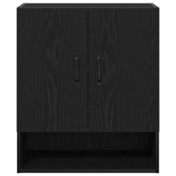 Berkfield Home Wall Cabinet - Black Oak - 60x30x70 cm - Made of Engineered Wood - Size: 60 x 30 x 70 cm - thumbnail 7