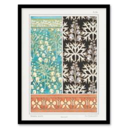 Artery8 Aconite Monkshood Floral Patterns Vintage Framed Wall Art Print Verneuil - Size: A4 - thumbnail 1