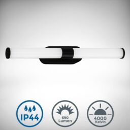 B.K.Licht Black 7W LED Bathroom Light - thumbnail 2