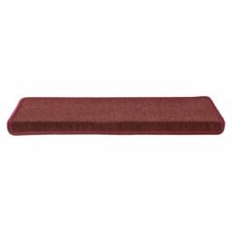 Berkfield Home Decorative Carpet Stair Treads 15 pcs 65x21x4 cm Matte Red - Size: Medium - thumbnail 4