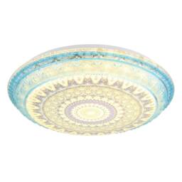 Netlighting Lazaro Integrated LED Semi Flush Ceiling Light Blue Matt LED 27006000K - thumbnail 4