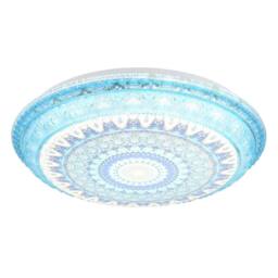 Netlighting Lazaro Integrated LED Semi Flush Ceiling Light Blue Matt LED 27006000K