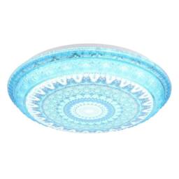 Netlighting Lazaro Integrated LED Semi Flush Ceiling Light Blue Matt LED 27006000K - thumbnail 5