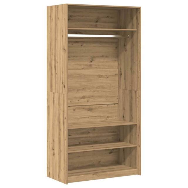 Berkfield Home Wardrobe Artisan Oak 100x50x200 cm Engineered Wood in Brown - Size: 100 x 50 x 200 cm - image 1