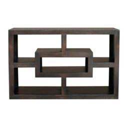 Jaipur Furniture Ltd Yoga Straight TV Unit - Mango Wood - L40 x W110 x H70 cm - Dark Finish in Brown - thumbnail 2
