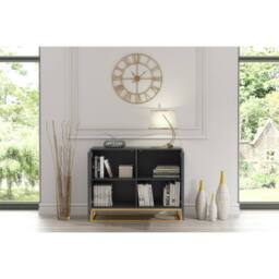 Creative Furniture Ripple Sideboard 100cm - Dark Grey with Fluted Doors - thumbnail 3