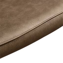 Kelvenix 2 Pcs Dining Chair Faux Leather Soft Padded Chair -Brown in Brown - thumbnail 4