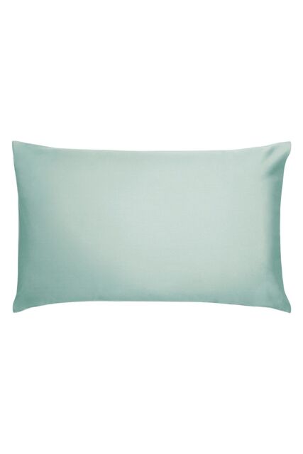1951 'Luxury 400 Thread Count' Cotton Sateen Standard Pillowcase Pair in Green - image 1