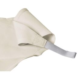 Primrose 6m x 4.2m Triangle Water Resistant Sun Shade 96.5% UV Block Free Rope in Off-White - thumbnail 2