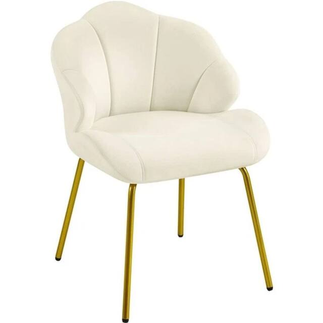 KORVIXA Velvet Accent Chair, Modern Side Chair in Beige - Size: 0.6m2 - image 1