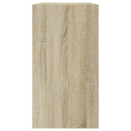 Berkfield Home Shoe Cabinet Sonoma Oak 80x34x63 cm Engineered Wood in Brown - Size: 80 x 34 x 63 cm - thumbnail 6
