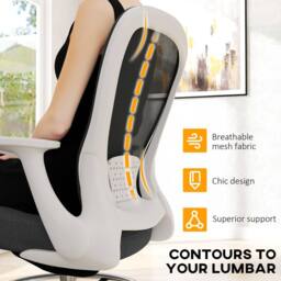 STILVORA Draughtsman Chair with Flip-up Armrests & Foot Ring in Black - thumbnail 9