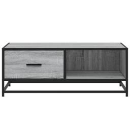 Berkfield Home Coffee Table Grey Sonoma 90x57x35 cm Engineered Wood & Metal - Size: 90 x 57 x 35 cm - thumbnail 5