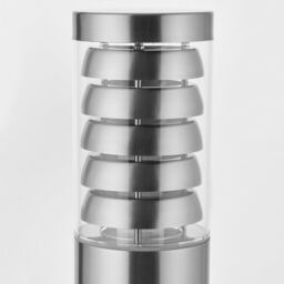 Loops Outdoor Garden Bollard Light 80cm Brushed Steel 9W Outside Path Lamp Post IP44 in Metallics - thumbnail 5
