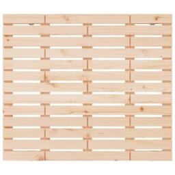 Berkfield Home Wall Headboard 126x3x91.5 cm Solid Wood Pine in Light Sand - thumbnail 4