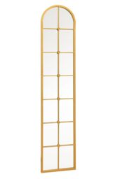 "MirrorOutlet Gold Framed Arched Leaner Garden Wall Mirror 75"" X 16"" (190CM X 40CM) - Size: 1 Pack" - thumbnail 4
