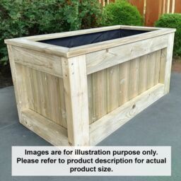 Buttercup Farm Kent Garden Planter - Pressure Treated Wood - L50 x W50 x H50 cm in Brown - thumbnail 2