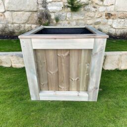 Buttercup Farm Kent Garden Planter - Pressure Treated Wood - L50 x W50 x H50 cm in Brown - thumbnail 7