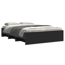 Berkfield Home Bed Frame without Mattress Black 140x190 cm Engineered Wood - thumbnail 3