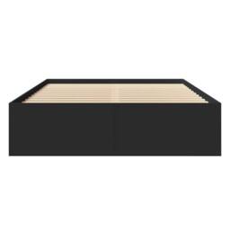 Berkfield Home Bed Frame without Mattress Black 140x190 cm Engineered Wood - thumbnail 5