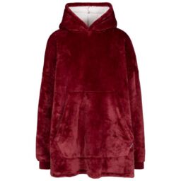 Trespass Women's Cosiness Oversized Hoodie Blanket in Red - thumbnail 1
