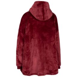 Trespass Women's Cosiness Oversized Hoodie Blanket in Red - thumbnail 2