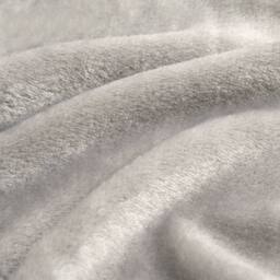 OHS Ultra Soft Flannel Fleece Throw Blanket in Grey - Size: 200 cm x 240 cm - thumbnail 4