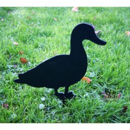 Poppyforge Duck Facing - Hand Made By Traditional Forge Garden Ornament - Steel in Black - thumbnail 2