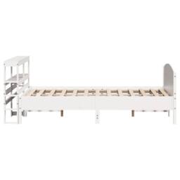 Berkfield Home Bed Frame without Mattress White 120x200 cm Solid Wood Pine - Size: Small Double - thumbnail 5