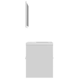 Berkfield Home Bathroom Furniture Set White Engineered Wood - thumbnail 6