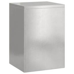 Berkfield Home Outdoor Plant Stands Pillar 2 pcs 24x24x35 cm Stainless Steel in Silver - Size: 24 x 24 x 35 cm - thumbnail 5