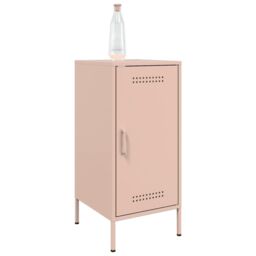 Berkfield Home Sideboards 2 pcs Pink 36x39x79 cm Steel - Size: 36 x 39 x 79 cm - thumbnail 4