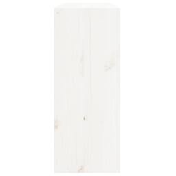 Berkfield Home Beautiful Wine Cabinet White 62x25x62 cm Solid Wood Pine - Size: 62 x 25 x 62 cm - thumbnail 6