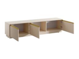 Vente-unique Wall - Mounted Or Freestanding TV Unit With 3 Doors In MDF - Beige and - thumbnail 6