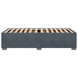 Berkfield Home Bed Frame without Mattress Dark Grey 90x190 cm Single Velvet - thumbnail 5