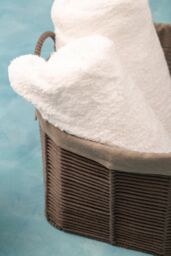 Orsina Set Of Three Grey Round Storage Baskets, Cotton Rope Basket With Liner For Laundry, Wire Frame Baskets - thumbnail 3