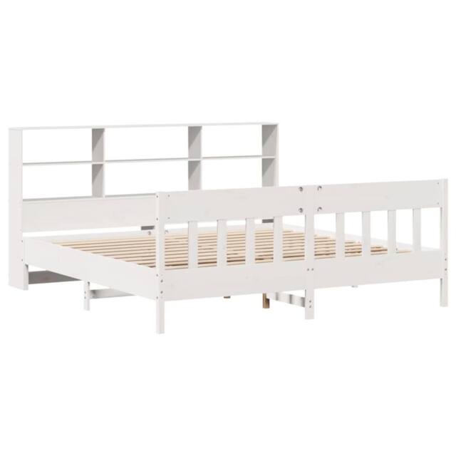 Berkfield Home Beautiful Bed Frame without Mattress White 180x200 cm Super King - image 1