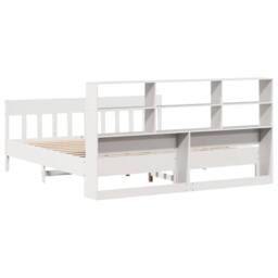Berkfield Home Beautiful Bed Frame without Mattress White 180x200 cm Super King - thumbnail 8