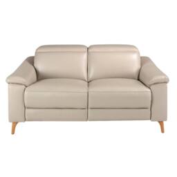 Angel Cerda 2-Seater Relax Sofa Taupe Grey Cowhide Leather - Size: 2L - thumbnail 2