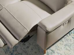 Angel Cerda 2-Seater Relax Sofa Taupe Grey Cowhide Leather - Size: 2L - thumbnail 5