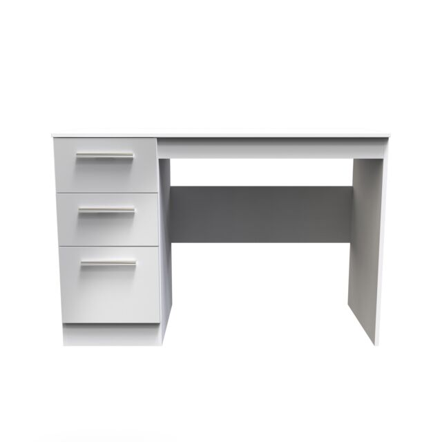 Ready Assembled 2 U Trent 3 Drawer Desk (Ready Assembled) in Mid Grey - image 1