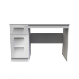 Ready Assembled 2 U Trent 3 Drawer Desk (Ready Assembled) in Mid Grey - thumbnail 1