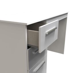 Ready Assembled 2 U Trent 3 Drawer Desk (Ready Assembled) in Mid Grey - thumbnail 5