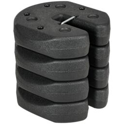 OUTSUNNY 12KG Gazebo Weights Set of 4 with Reinforce Pins for Canopies Marquees Tents in Black - thumbnail 2