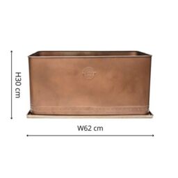 Royal Botanic Gardens Kew Kew Aged Copper Regency Outdoor Planter 62Cm - Premium Quality - 2 Other Sizes Available - 3 Year Warranty - Detachable - thumbnail 6